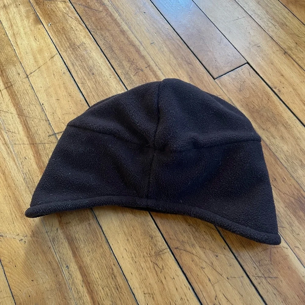 Carhartt 2-in-1 Fleece Headwear Beanie Ear Flaps Face Mask Brown Adult One Size